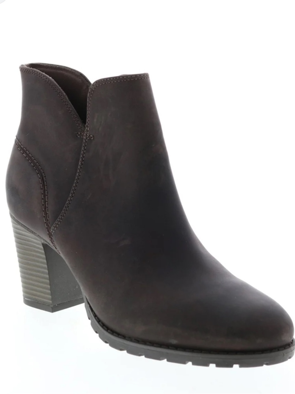Clark’s Black Verona Booties with Block Heel